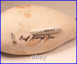 Capt Harry Jobes. Aberdeen Maryland. Signed. Vintage Duck Decoy. Bluebill. Scaup