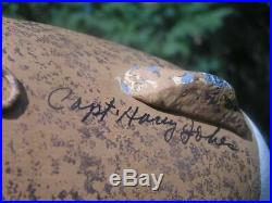 Capt. Harry Jobes, Havre De Grace Md. Blue Winged Teal Decoy Drake Wood Handmade