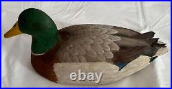 Carved Mallard Solid Wood Expertly Crafted 14 Leslie Barton 1984