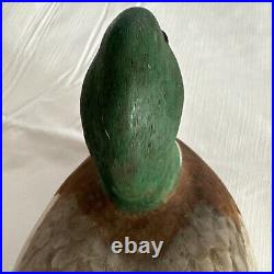 Carved Mallard Solid Wood Expertly Crafted 14 Leslie Barton 1984