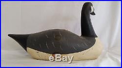 Carved Painted Wood Canada Goose Decoy Lifesize Signed Craig Sandler 12/86