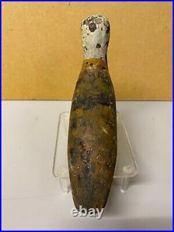 Carved Ruddy Turnstone Shorebird Decoy Stamped BENNETT, du Pont Coll, c1900