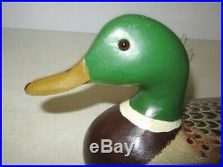 Charles Perdew Henry ILL Mallard Drake Vintage Original Paint Duck Decoy