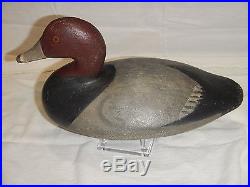 Daddy Holly drake redhead duck decoy with brand