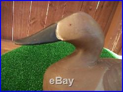Decoy Duck W. M. B. Brand 15 Brown and Grey Canvasback Hen