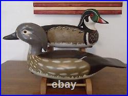 Delaware River style Wood Duck decoys by John Holloway Parkertown New Jersey