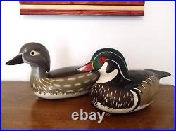 Delaware River style Wood Duck decoys by John Holloway Parkertown New Jersey