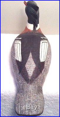 Delbert CIGAR Daisey Signed Hunting Decoy Male Red Breasted Merganser