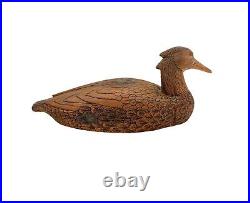 Duck Decoy Hand Carved Wood Vintage Man Cave Office Hunting Cabin Decor