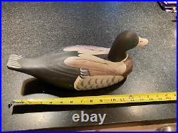 Duck Decoy (Mallard Drake), decorative, Hand Painted, 15 long, with felt bottom