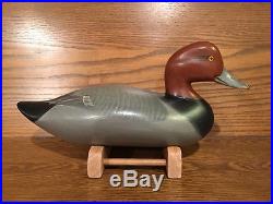 Duck Decoy Signed R. Madison Mitchell 1972 Carved Redhead