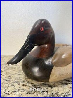 Duck Decoy Tom Taber Signed Vintage Wooden Art Duck Decoy