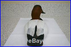 Duck Decoys Decorative Wood Carved Canvasback Pair