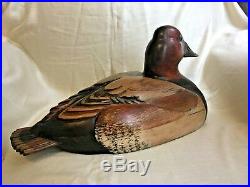 Ducks Unlimited 1985-1986 Horse Canvas Back Duck Decoy by Tom Taber's Woodendare