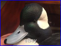 Ducks Unlimited Drake Bufflehead Decoy by Master Carver Jett Brunet Great Decoy
