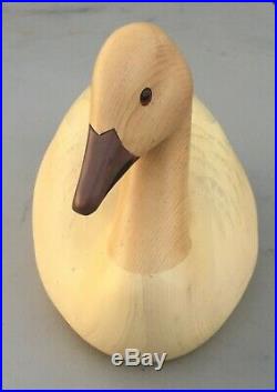 Ducks Unlimited Snow Goose Wood Decoy 1997 South Dakota Special Edition Big Sky