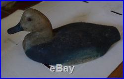 EARLY Cast Iron SINK BOX Duck Decoy SIGNED JCB in mold, Great Original Paint