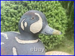 EARLY Vintage Herters 1893 Series HARLEQUIN Wooden Factory Duck Decoy 1960-70s
