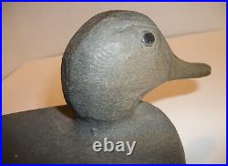 E. Knapp Horseheads New York Vintage Hand Carved Wood Duck Decoy 15 Long