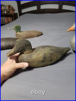 Early 1900s 1800s Wood Duck Decoys Lot, Various SEE