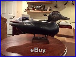 Early 20th Century Antique Black Duck Decoy