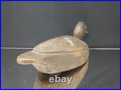 Early 20th c. Bluebill Hen Wooden DUCK DECOY Likely Ontario Canada ANTIQUE Scaup
