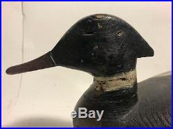 Early Hollow Mackey Collection Vintage New Jersey Merganser Duck Decoy