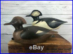 Ed McNeil Landsowne Ont. Inspired Pierre Bacon Hooded Duck Decoy Pair