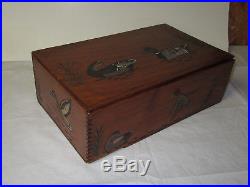 Elgin Duck Club carved Document Box with Daily Kill Paper duck hunt duck decoy