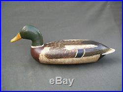 Elliston Mallard Drake Vintage Wooden Duck Decoy Circa 1900