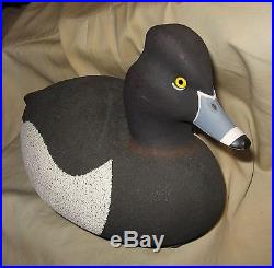 Ernie Mills Hand Carved Painted Ring-necked Wooden Decoy