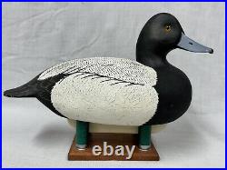 Excellent Bluebill Drake Duck Decoy -Roe Duc-Man Terry Chincoteague VA -Signed