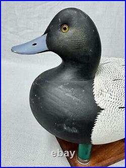 Excellent Bluebill Drake Duck Decoy -Roe Duc-Man Terry Chincoteague VA -Signed