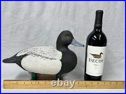 Excellent Bluebill Drake Duck Decoy -Roe Duc-Man Terry Chincoteague VA -Signed