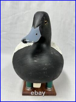 Excellent Bluebill Drake Duck Decoy -Roe Duc-Man Terry Chincoteague VA -Signed