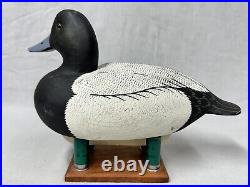 Excellent Bluebill Drake Duck Decoy -Roe Duc-Man Terry Chincoteague VA -Signed