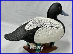 Excellent Bluebill Drake Duck Decoy -Roe Duc-Man Terry Chincoteague VA -Signed