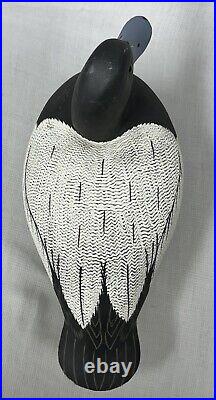 Excellent Bluebill Drake Duck Decoy -Roe Duc-Man Terry Chincoteague VA -Signed