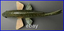 Excellent John Peters Crappie Fish Spearing Decoy Ice Fishing Lure Folk Art