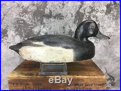 Exceptional Ben Schmidt Michigan Drake Bluebill Duck Decoy Original Paint