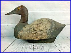 Exceptional Classic Roger Dolson Drake Canasback Duck Decoy Branded RD Chatham