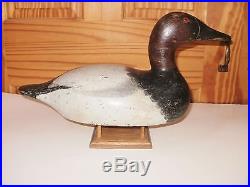 Exceptional Original Mason Seneca Lake Premier Drake Canvasback Wood Duck Decoy