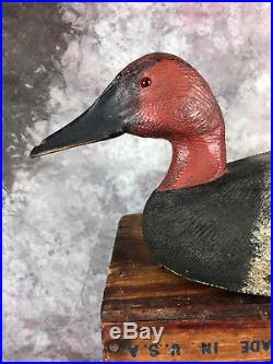 Exceptional Russel Astrop Canvasback Duck Decoy Pair, Great Form and Style