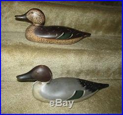 Extremely Nice Old Mason PINTAIL HEN & DRAKE Duck Decoy PAIR
