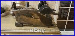 Extremely Rare Decoy JOE COUDON (1860-1947) V-Board Duck Goose Shorebird