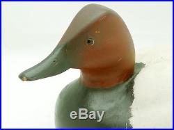 Famous Delaware Top Decoy Carver William Veasey 1980 Canvasback Drake Duck Decoy