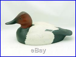 Famous Delaware Top Decoy Carver William Veasey 1980 Canvasback Drake Duck Decoy