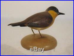 Frank Finney Yellow Throat Virginia Duck Decoy Original Antique Wood Shorebird