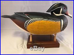 Frederick Brown Wood Duck Drake Gunning Low Head Decoy 2003 Signed OBO