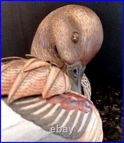 GADWALL Signed Numbered Wooden Duck Decoy Gosset Wildlife Collection Limited #